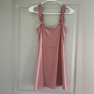 ARITZIA Sunday Best Firecracker Dress (Pink, size S)